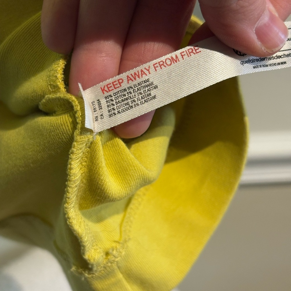 Daily Practice by Anthropologie Long Sleeve Mock Neck Knit Mini Dress Yellow XS - Picture 8 of 8